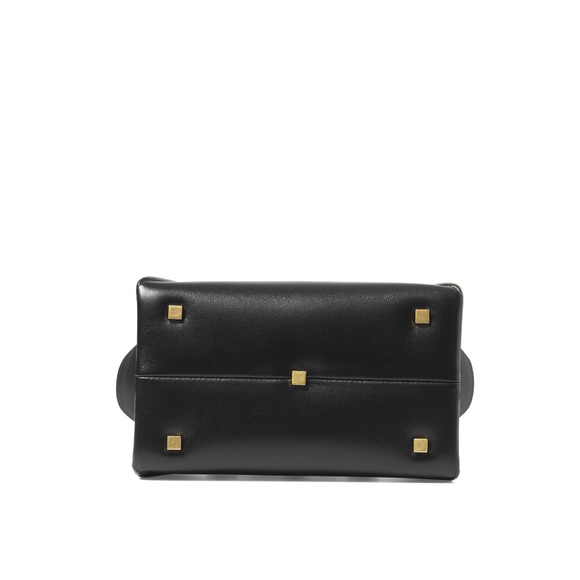 Valentino Leather One Stud Shoulder Bag Women's Small Handbag Nero Black - Picture 3 of 7